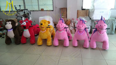 Hansel electric indoor playground games motorized plush riding animal supplier