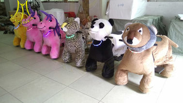 Hansel outdoor park children ride factory electric stuffed animals adults can ride supplier