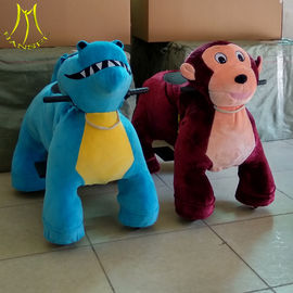 Hansel plush stuffed animals plush wheel ride on cow toy kid ride on toy supplier