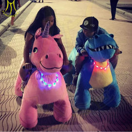 Hansel  wholesale coin operated plush electric ride electric mountable plush motorized animal for shopping mall supplier