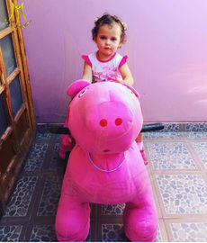 Hansel  wholesale coin operated plush electric ride electric mountable plush motorized animal for shopping mall supplier
