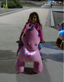 Hansel hot-selling amusement park playground kids plush riding animals dog supplier