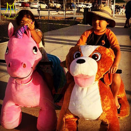 Hansel hot-selling amusement park playground kids plush riding animals dog supplier