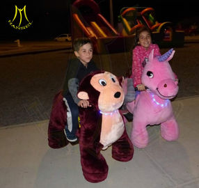Hansel hot selling amusement kids ride on stuffed motorized animals supplier
