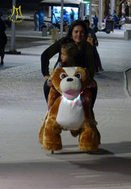 Hansel hot selling amusement kids ride on stuffed motorized animals supplier