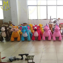 Hansel electronic walking plush battery operated zoo animal rides supplier