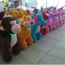 Hansel amusement park children play game coin operated plush animal rides supplier