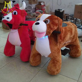 Hansel children funfair plush battery operated electric ride on stuffed animals supplier
