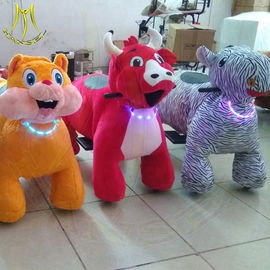 Hansel amusement park games electric walking zoo plush stuffed animals ride supplier