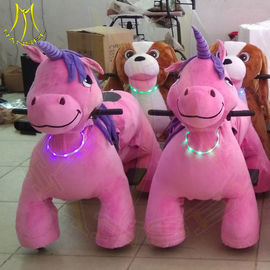 Hansel amusement park games electric walking zoo plush stuffed animals ride supplier