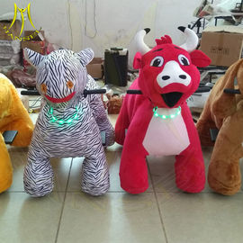 Hansel coin operated mall ride on stuffed battery operated animal rides supplier