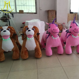 Hansel amusement park walking electric plush animals riding toys supplier