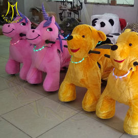 Hansel amusement park games battery operated plush ride on stuffed animals supplier