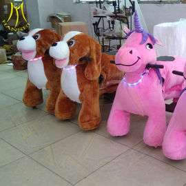 Hansel amusement park games battery operated plush ride on stuffed animals supplier