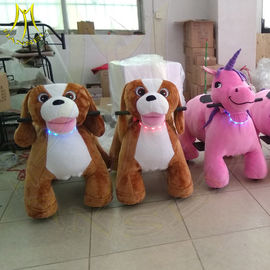 Hansel hot selling electric stuffed coin operated mountable animal rides supplier