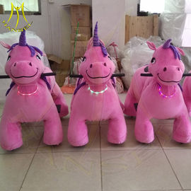 Hansel funny children coin operated electric plush animal rides for sale supplier