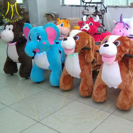 Hansel funny children coin operated electric plush animal rides for sale supplier