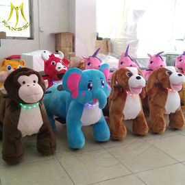 Hansel amusement indoor and outdoor walking electric plush animal rides supplier