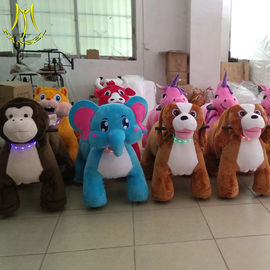 Hansel hot selling amusement walking plush animal ride on stuffed toy for kids supplier