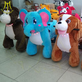 Hansel hot selling amusement walking plush animal ride on stuffed toy for kids supplier