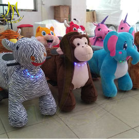Hansel children games stuffed kids ride on electric plush animals for sale supplier