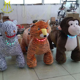 Hansel amusement children ride on plush battery operated walking animals supplier