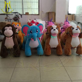 Hansel amusement walking plush animal horse electric plush animals supplier