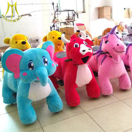 Hansel amusement walking plush animal horse electric plush animals supplier