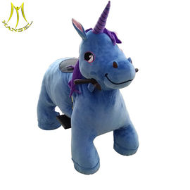 Hansel latest amusement walking unicorn toy plush animal horse electric scooter supplier