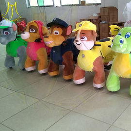 Hansel popular electric walking plush unicorn electric scooter for mall supplier