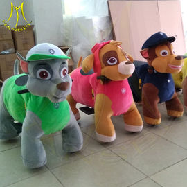 Hansel amusement park games electric walking ride on plush animal supplier