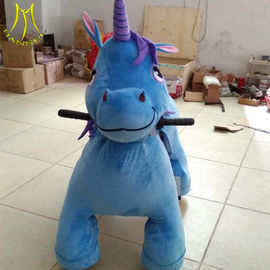 Hansel  battery operated electric stuffed walking toy unicorn rides supplier supplier