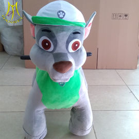 Hansel carnival plush toys 12v battery powered ride on dinosaur ride for shopping mall supplier