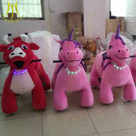 Hansel children funfair plush battery operated animal toy rides supplier
