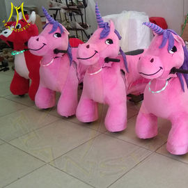 Hansel amusement park children plush battery operated ride on plush animals supplier