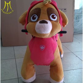 Hansel wholesale   latest zippy  battery motorized plush riding animals for shopping mall supplier