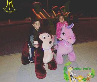 Hansel  rides kids amusement park  rides unicorn motorized plush animal supplier