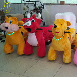 Hansel amusement park walking plush animal horse electric scooter supplier