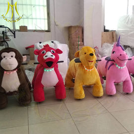 Hansel amusement plush electric kid riding horse toy motorized animal supplier
