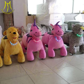 Hansel amusement park electric plush animal motorized horse toy for sale supplier