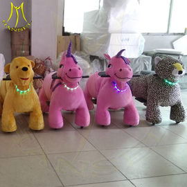 Hansel amusement park electric plush animal motorized horse toy for sale supplier