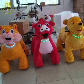 Hansel amusement park playground games stuffed ride on animals supplier