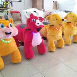 Hansel hot selling electric walking battery operated plush animal rides supplier