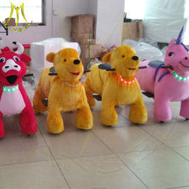 Hansel hot selling electric walking battery operated plush animal rides supplier