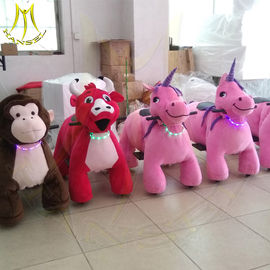 Hansel amusement park electric children play game coin operated ride on animals supplier