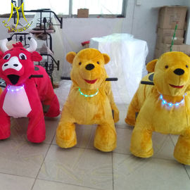 Hansel amusement park games electric walking plush animals rides supplier