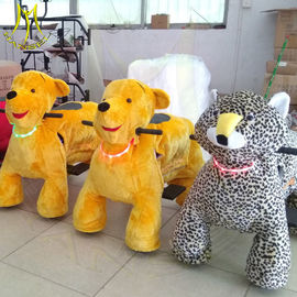 Hansel amusement walking plush animal horse electric plush scooter supplier