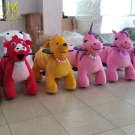 Hansel amusement park electric walking battery operated plush animal for sale supplier