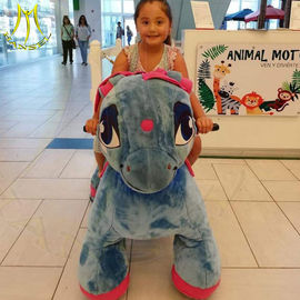 Hansel walking coin operated motorized plush riding animal rides supplier