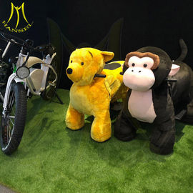Hansel animal game plush motorized animals plush walking horse rides supplier